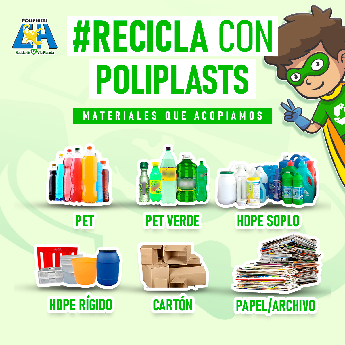Materiales que reciclamos